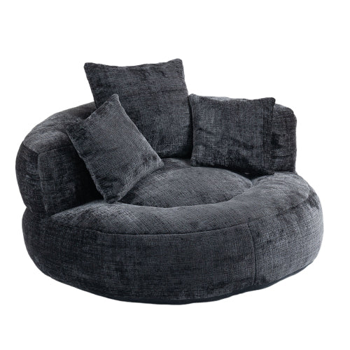 Lazy Sofa Durable Comfort Lounger High Back Bean Bag Chair Couch with Three Cushions for Adults and Kids, Indoor & Outdoor, Single Gaming Sofa Chair for Bedroom, Office