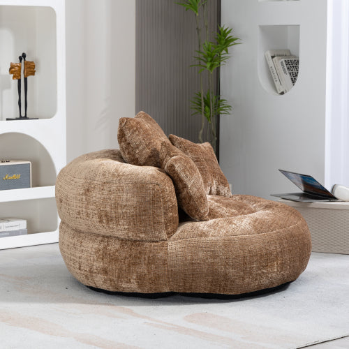 Lazy Sofa Durable Comfort Lounger High Back Bean Bag Chair Couch with Three Cushions for Adults and Kids, Indoor & Outdoor, Single Gaming Sofa Chair for Bedroom, Office