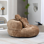 Lazy Sofa Durable Comfort Lounger High Back Bean Bag Chair Couch with Three Cushions for Adults and Kids, Indoor & Outdoor, Single Gaming Sofa Chair for Bedroom, Office