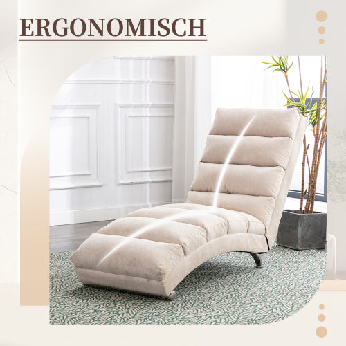 Modern, fixed recliner with full-body support, gentle vibration, and side storage pockets, suitable for office, living room, and bedroom