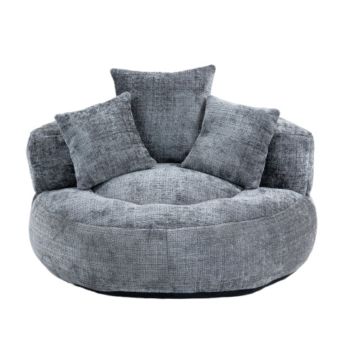 Lazy Sofa Durable Comfort Lounger High Back Bean Bag Chair Couch with Three Cushions for Adults and Kids, Indoor & Outdoor, Single Gaming Sofa Chair for Bedroom, Office