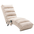 Modern, fixed recliner with full-body support, gentle vibration, and side storage pockets, suitable for office, living room, and bedroom