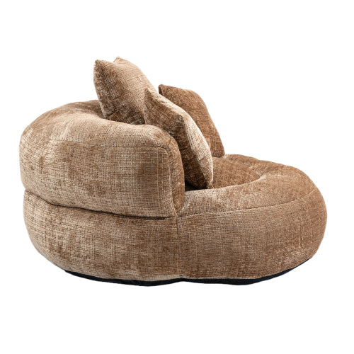 Lazy Sofa Durable Comfort Lounger High Back Bean Bag Chair Couch with Three Cushions for Adults and Kids, Indoor & Outdoor, Single Gaming Sofa Chair for Bedroom, Office