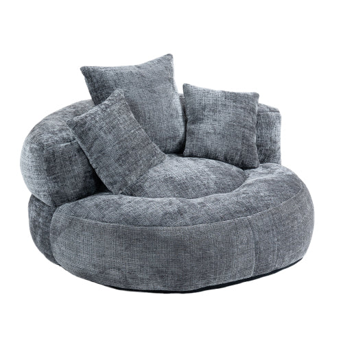 Lazy Sofa Durable Comfort Lounger High Back Bean Bag Chair Couch with Three Cushions for Adults and Kids, Indoor & Outdoor, Single Gaming Sofa Chair for Bedroom, Office