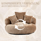 Lazy Sofa Durable Comfort Lounger High Back Bean Bag Chair Couch with Three Cushions for Adults and Kids, Indoor & Outdoor, Single Gaming Sofa Chair for Bedroom, Office