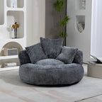 Lazy Sofa Durable Comfort Lounger High Back Bean Bag Chair Couch with Three Cushions for Adults and Kids, Indoor & Outdoor, Single Gaming Sofa Chair for Bedroom, Office