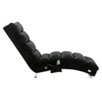 Modern, fixed recliner with full-body support, gentle vibration, and side storage pockets, suitable for office, living room, and bedroom
