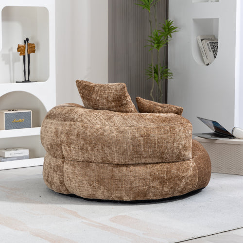 Lazy Sofa Durable Comfort Lounger High Back Bean Bag Chair Couch with Three Cushions for Adults and Kids, Indoor & Outdoor, Single Gaming Sofa Chair for Bedroom, Office