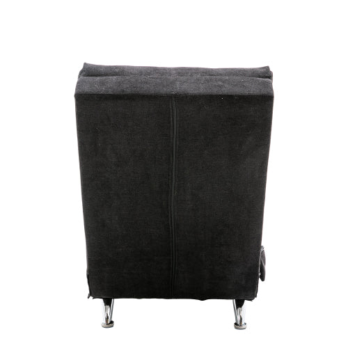 Modern, fixed recliner with full-body support, gentle vibration, and side storage pockets, suitable for office, living room, and bedroom