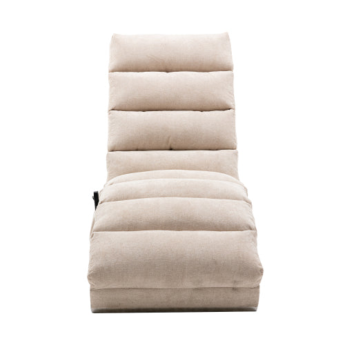 Modern, fixed recliner with full-body support, gentle vibration, and side storage pockets, suitable for office, living room, and bedroom