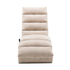 Modern, fixed recliner with full-body support, gentle vibration, and side storage pockets, suitable for office, living room, and bedroom
