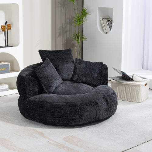 Lazy Sofa Durable Comfort Lounger High Back Bean Bag Chair Couch with Three Cushions for Adults and Kids, Indoor & Outdoor, Single Gaming Sofa Chair for Bedroom, Office