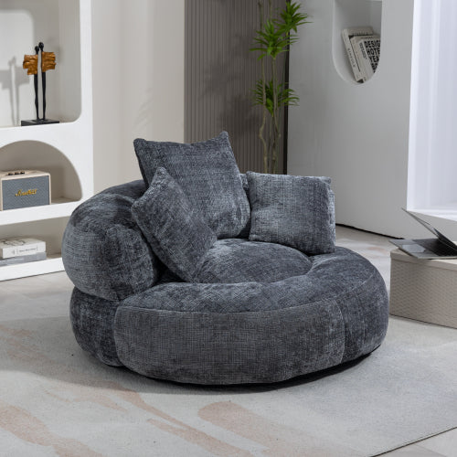 Lazy Sofa Durable Comfort Lounger High Back Bean Bag Chair Couch with Three Cushions for Adults and Kids, Indoor & Outdoor, Single Gaming Sofa Chair for Bedroom, Office