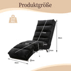 Modern, fixed recliner with full-body support, gentle vibration, and side storage pockets, suitable for office, living room, and bedroom