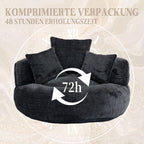 Lazy Sofa Durable Comfort Lounger High Back Bean Bag Chair Couch with Three Cushions for Adults and Kids, Indoor & Outdoor, Single Gaming Sofa Chair for Bedroom, Office