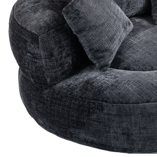 Lazy Sofa Durable Comfort Lounger High Back Bean Bag Chair Couch with Three Cushions for Adults and Kids, Indoor & Outdoor, Single Gaming Sofa Chair for Bedroom, Office