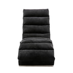 Modern, fixed recliner with full-body support, gentle vibration, and side storage pockets, suitable for office, living room, and bedroom