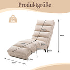 Modern, fixed recliner with full-body support, gentle vibration, and side storage pockets, suitable for office, living room, and bedroom