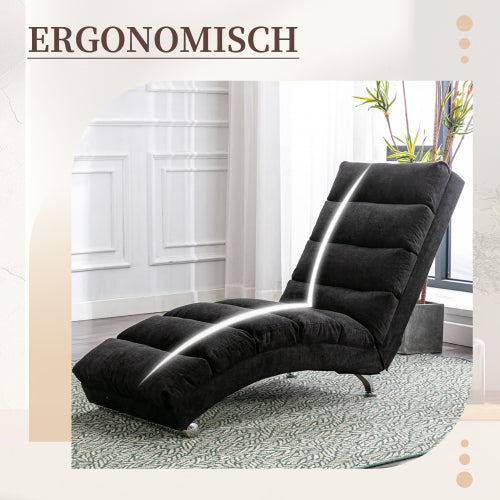 Modern, fixed recliner with full-body support, gentle vibration, and side storage pockets, suitable for office, living room, and bedroom