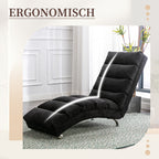 Modern, fixed recliner with full-body support, gentle vibration, and side storage pockets, suitable for office, living room, and bedroom