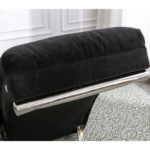 Modern, fixed recliner with full-body support, gentle vibration, and side storage pockets, suitable for office, living room, and bedroom