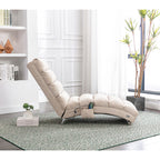 Modern, fixed recliner with full-body support, gentle vibration, and side storage pockets, suitable for office, living room, and bedroom