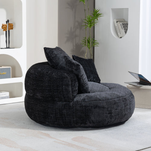 Lazy Sofa Durable Comfort Lounger High Back Bean Bag Chair Couch with Three Cushions for Adults and Kids, Indoor & Outdoor, Single Gaming Sofa Chair for Bedroom, Office