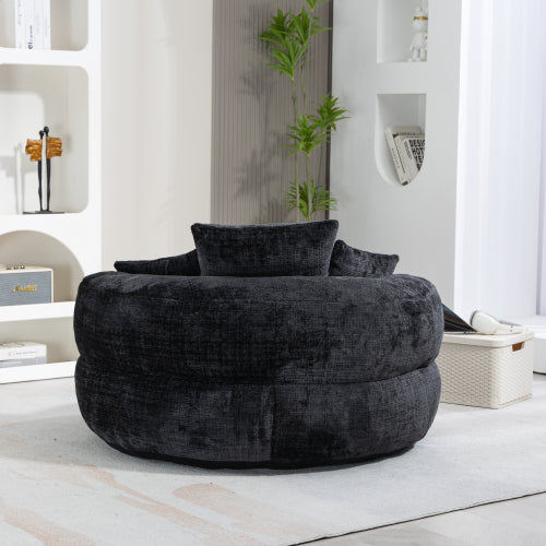 Lazy Sofa Durable Comfort Lounger High Back Bean Bag Chair Couch with Three Cushions for Adults and Kids, Indoor & Outdoor, Single Gaming Sofa Chair for Bedroom, Office