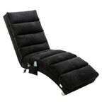 Modern, fixed recliner with full-body support, gentle vibration, and side storage pockets, suitable for office, living room, and bedroom